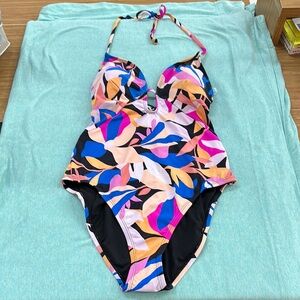 Sugar Beach colorful Woman’s One Piece Swimsuit